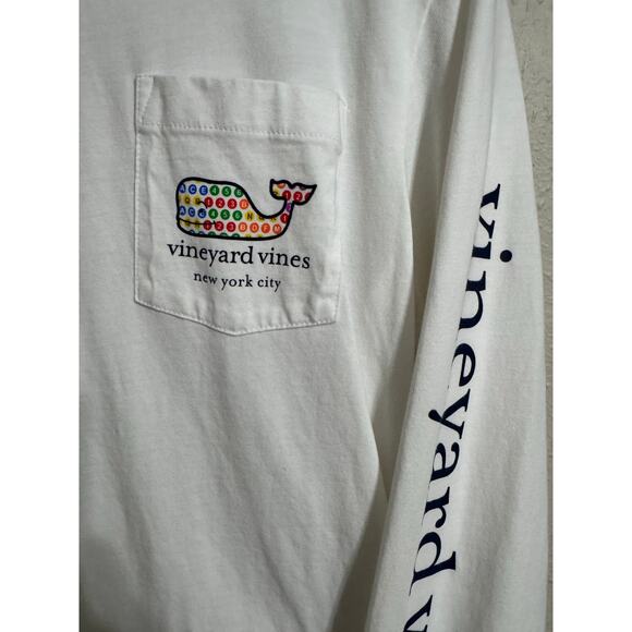 Vineyard Vines New York City Subway Long Sleeve Tee Small - Picture 3 of 5